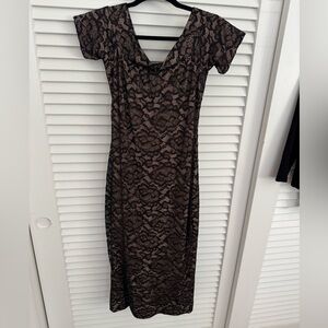 Dress the Population black lace dress